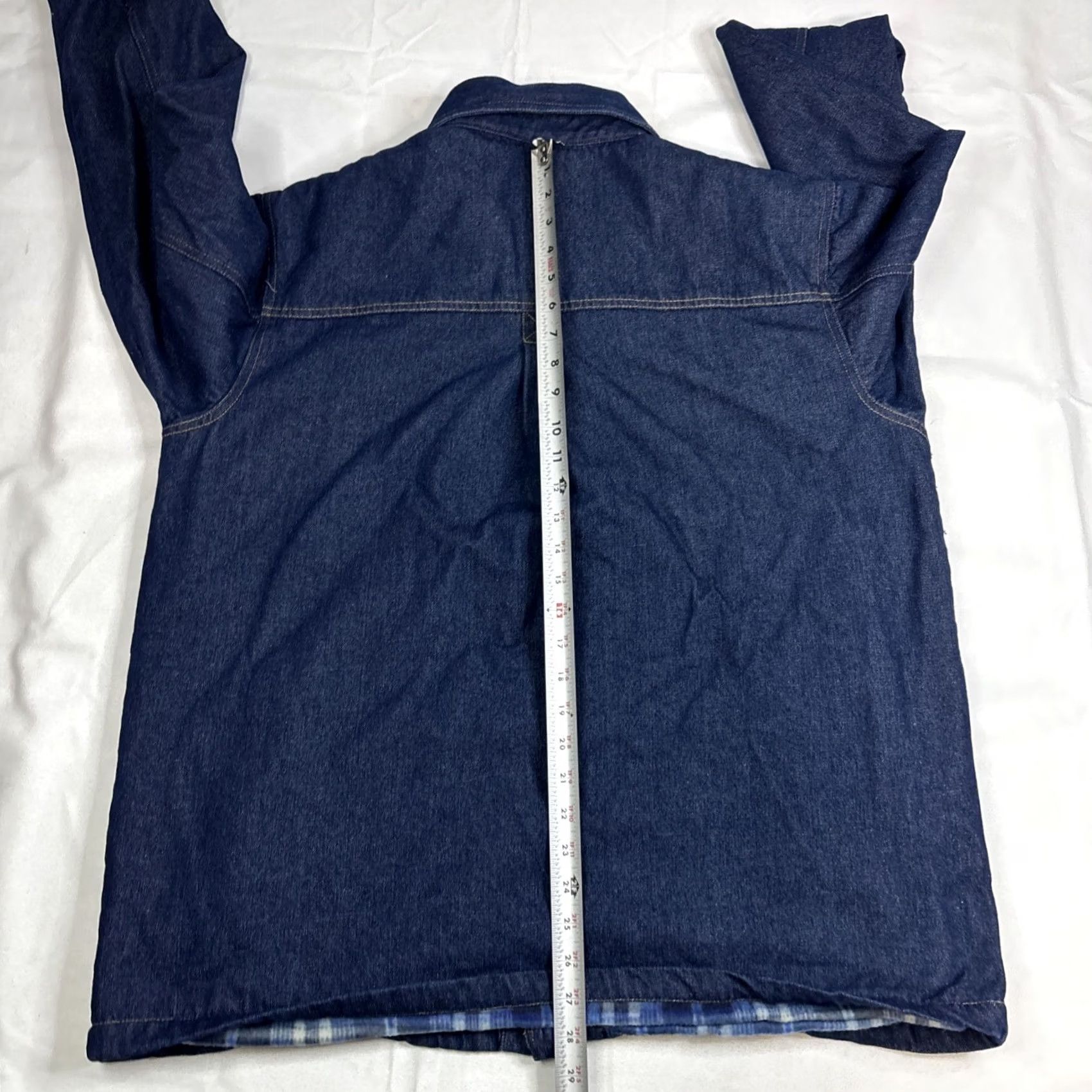 Haband VINTAGE Haband Duke Jean Jacket Blue Denim Lined EUC Medium Men’s Jacket Size US 33 - 7 Thumbnail