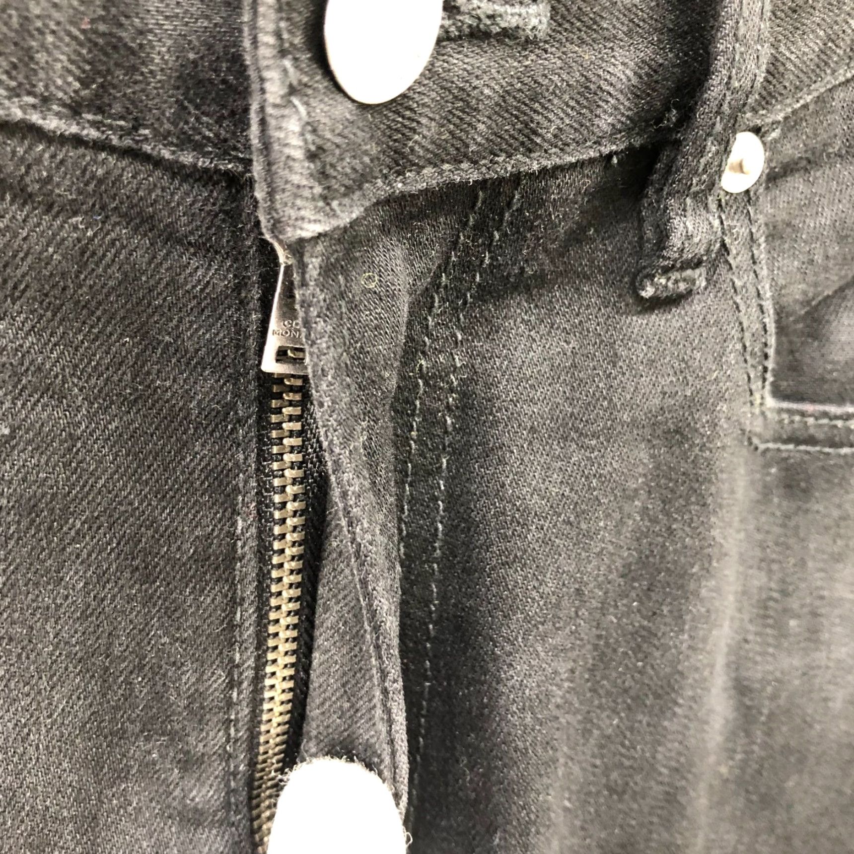 Club Monaco VINTAGE Club Monaco Men's Jeans Skinny Fit Stretch Denim 31x32 Black Slim Mid Rise Size US 31 - 6 Thumbnail