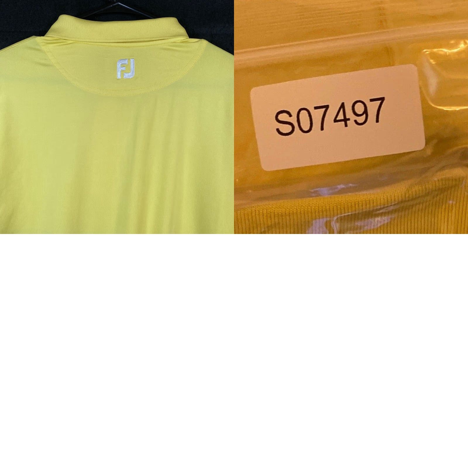 Footjoy FootJoy Shirt Yellow Blue Golf Polo Mens L Quick Dry Stretch Athleisure Casual Workwear 42 in Chest Colorblock Button-Down Short Sleeve Stateful Size US L / EU 52-54 / 3 - 9 Thumbnail