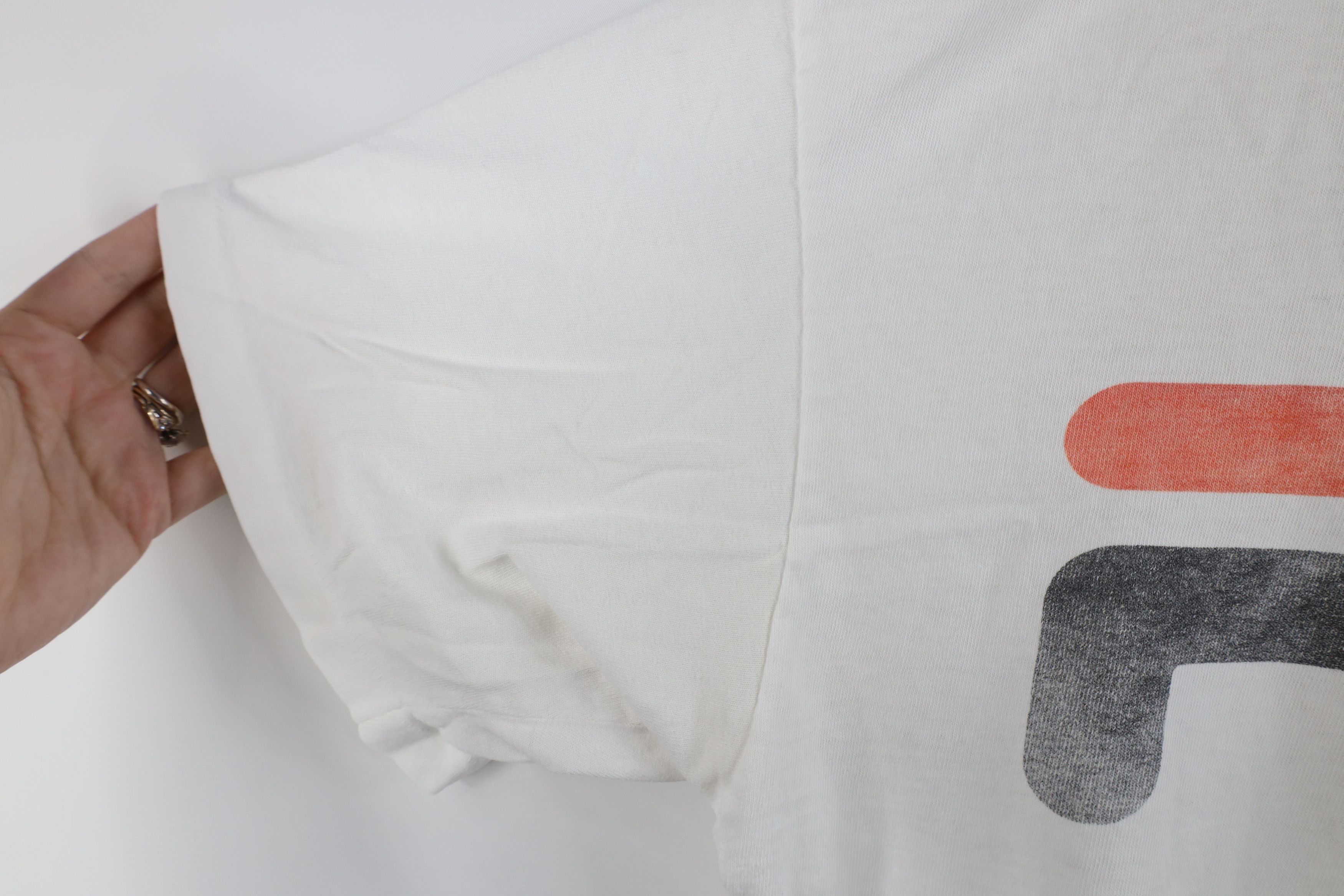 Fila × Vintage Vintage 90s Fila Spell Out Big Logo Short Sleeve T-Shirt USA Size US L / EU 52-54 / 3 - 9 Thumbnail