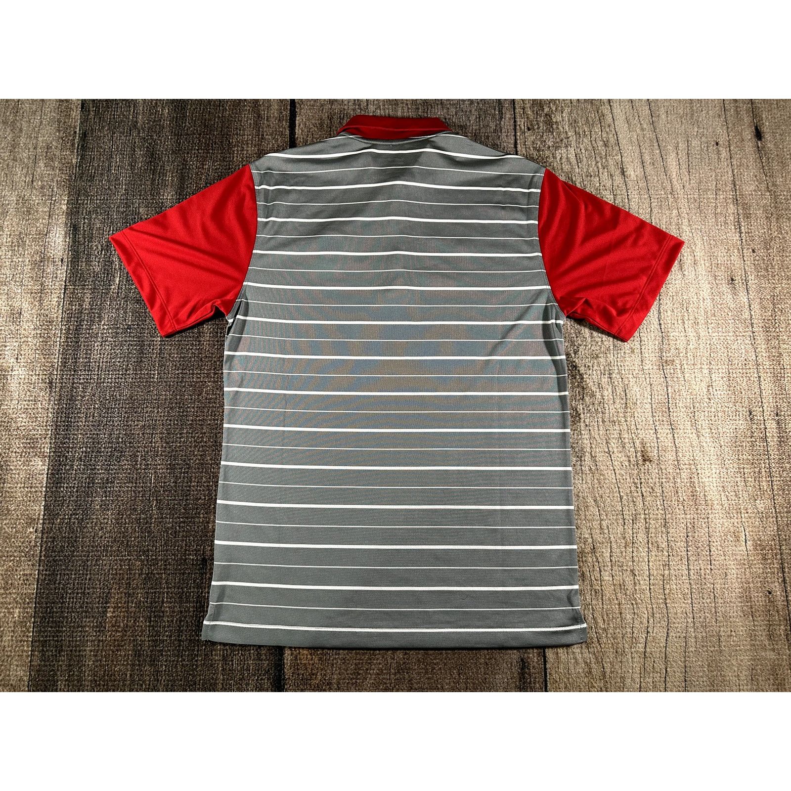 Nike Nike Cincinnati Reds Dri-Fit Gray Striped Polo Shirt Drifit Size US S / EU 44-46 / 1 - 7 Thumbnail