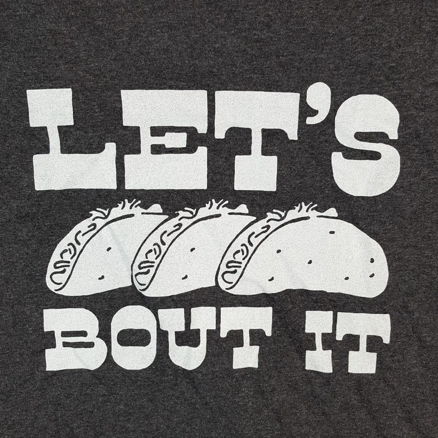 Delta VINTAGE Delta Men's T-Shirt 2XL Gray Food Funny Taco Bout It Retro 90s Y2K Size US XXL / EU 58 / 5 - 3 Thumbnail