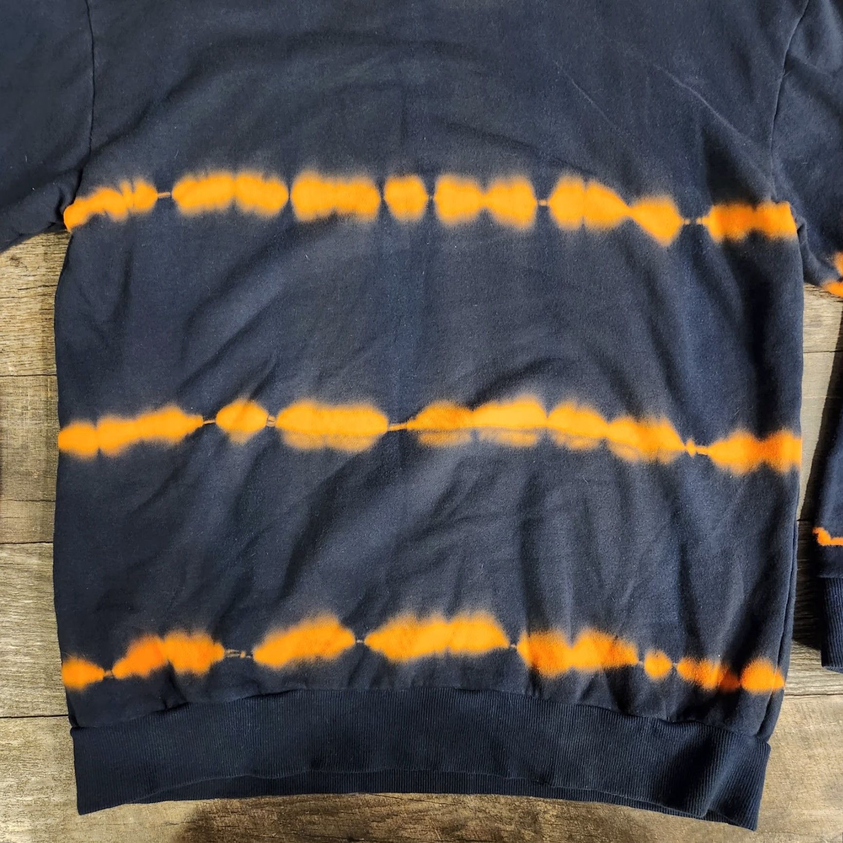Vintage Barstool Sports Hoodie Mens XL Chicago Striped Pullover Blue Orange Da Bears Size US XL / EU 56 / 4 - 7 Thumbnail