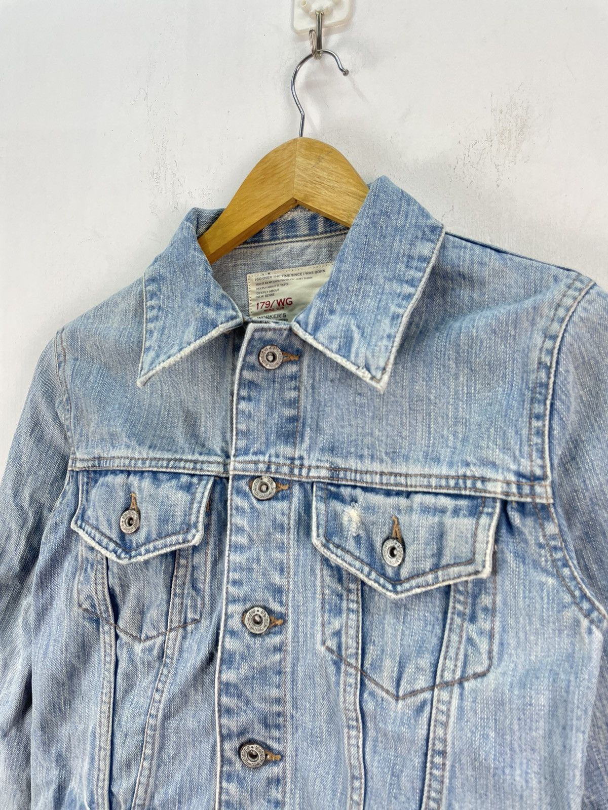 Vintage Vintage 90s Japanese Brand Denim Jacket Size S Size US S / EU 44-46 / 1 - 2 Thumbnail