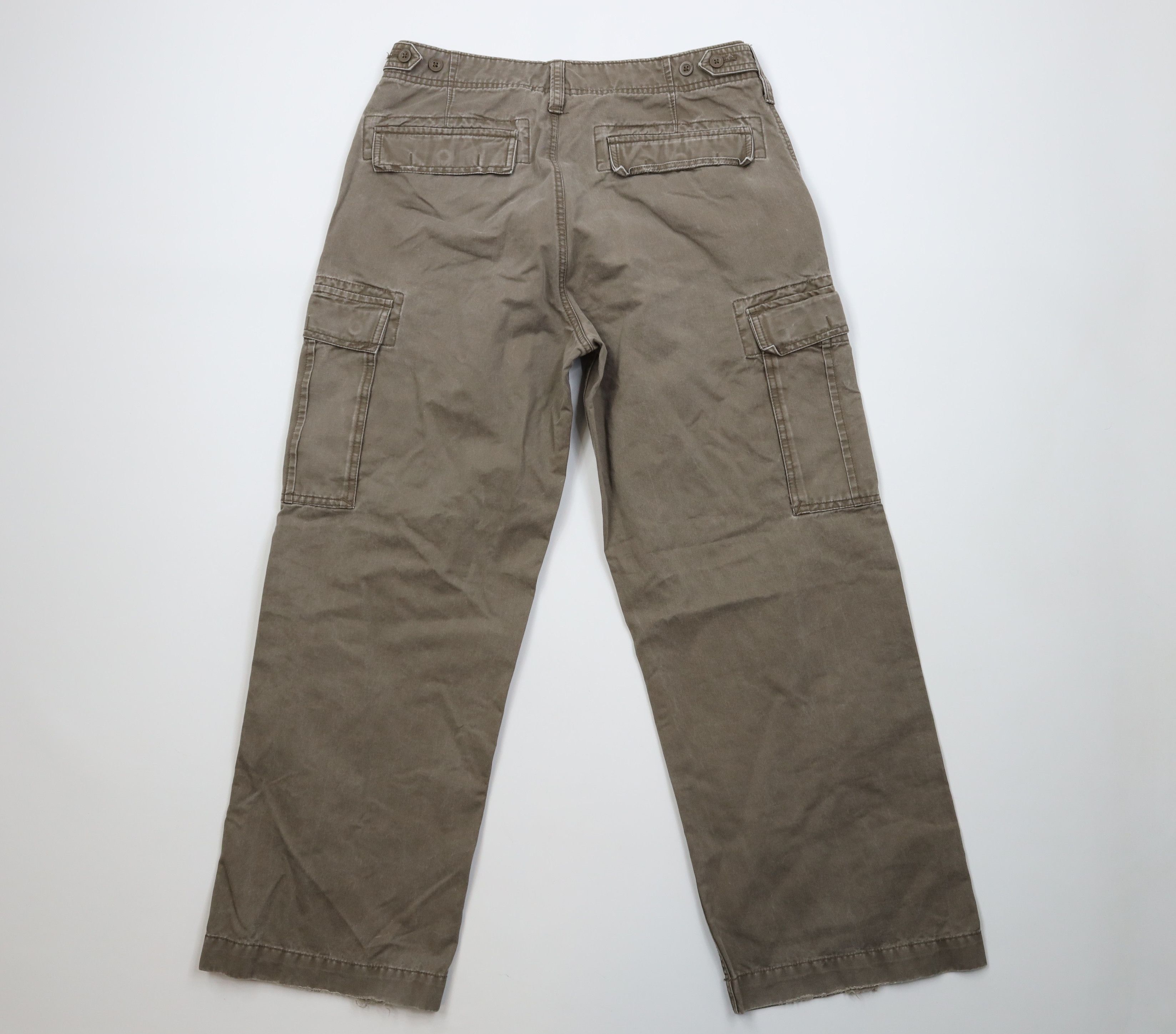 Gap Vintage 90s Y2K Gap Fit Wide Leg Cargo Pants Beige Cotton Size US 32 / EU 48 - 9 Thumbnail