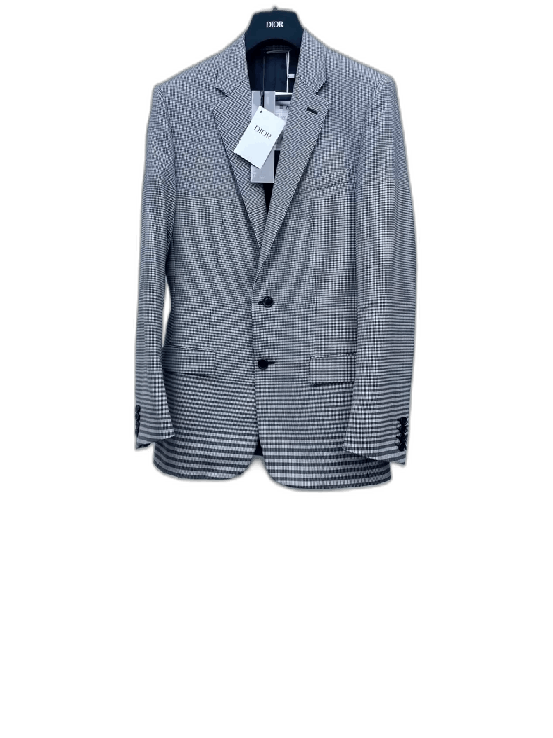 Dior Dior Houndstooth Pattern Suit Jacket-2505 Size US L / EU 52-54 / 3 - 1 Thumbnail