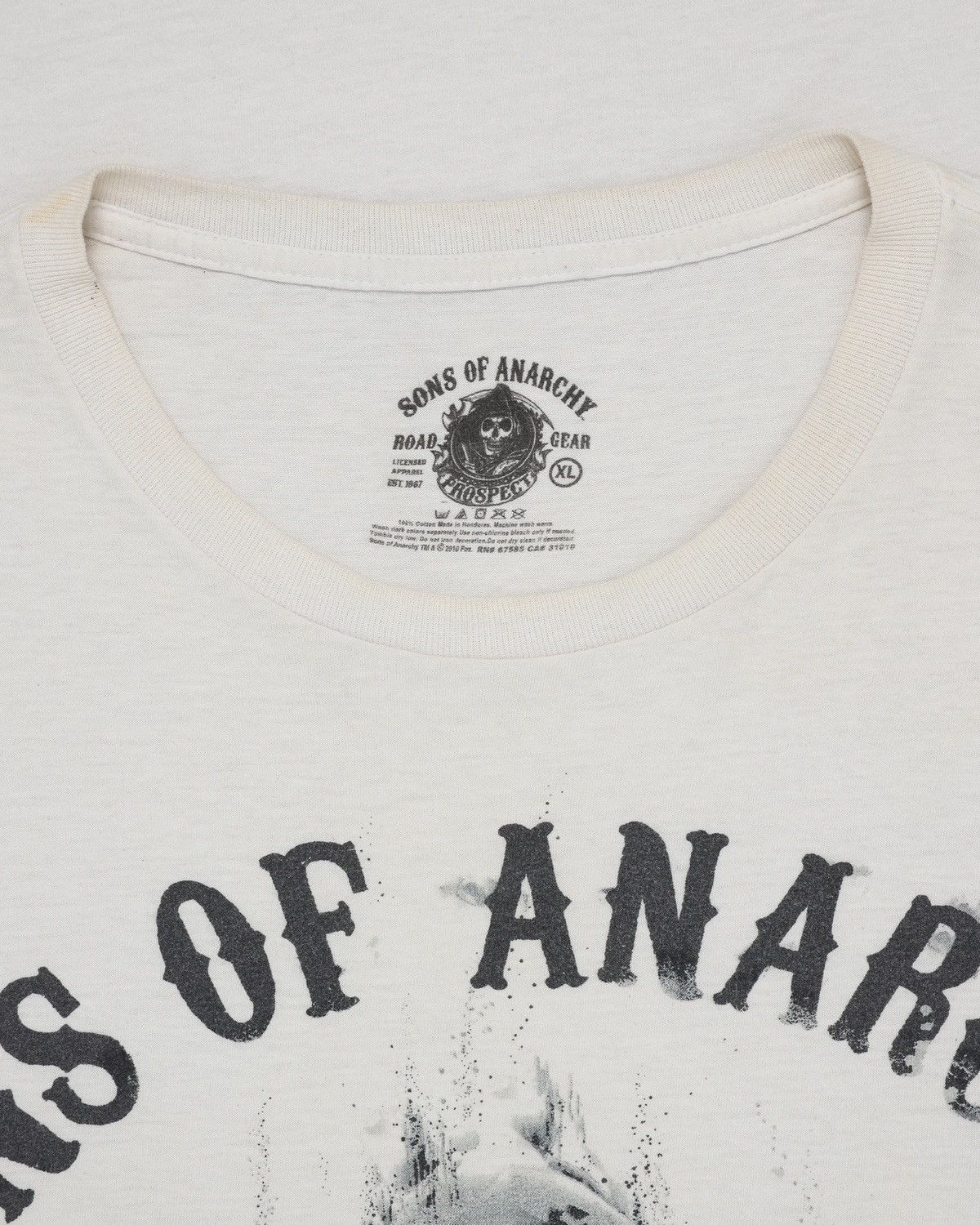 Vintage Sons of Anarchy Motorcycle Graphic Tee Trashed Faded Size US XL / EU 56 / 4 - 3 Thumbnail