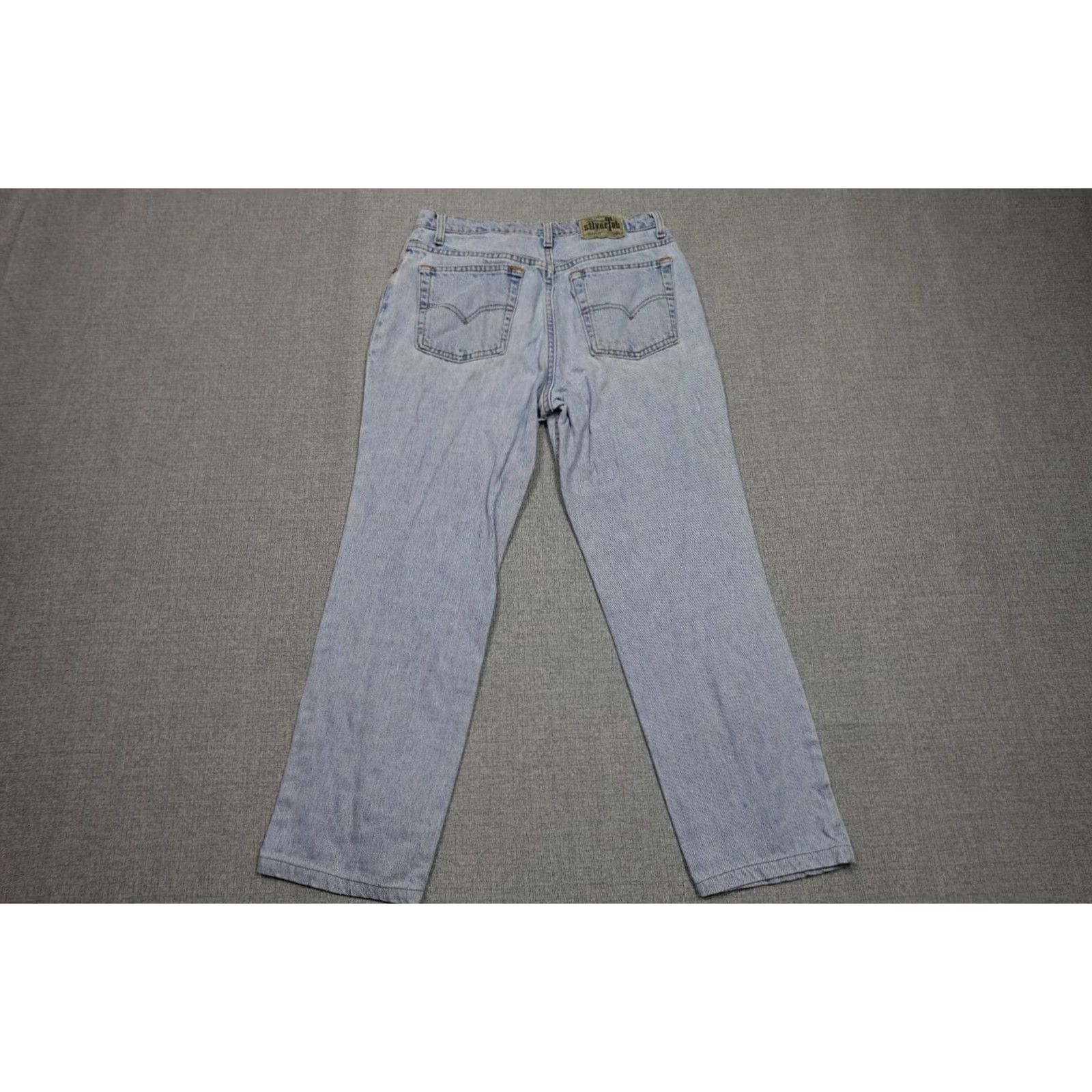 Levi's VINTAGE Levi's Silvertab Jeans Womens Size 13 Blue Loose Baggy Fit Light Wash 90s Mens Womens Jeans Size 34" / US 12 / IT 48 - 4 Thumbnail