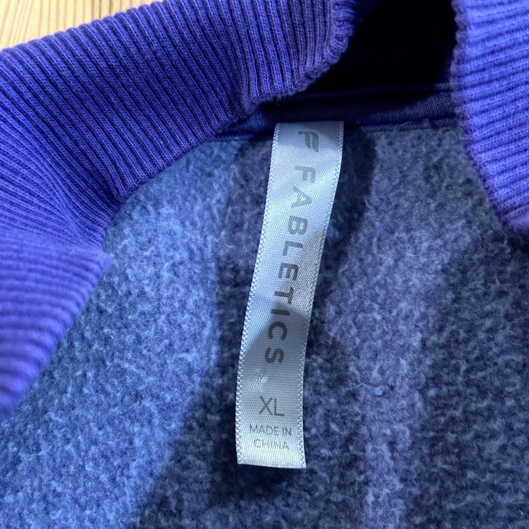 Fabletics Fabletics Forever Fleece Hoodie XL Purple Pullover Sweatshirt Womens Hooded Kangaroo Pocket Activewear Casual Athleisure Gym Training - Mens? Size XL / US 12-14 / IT 48-50 - 3 Thumbnail