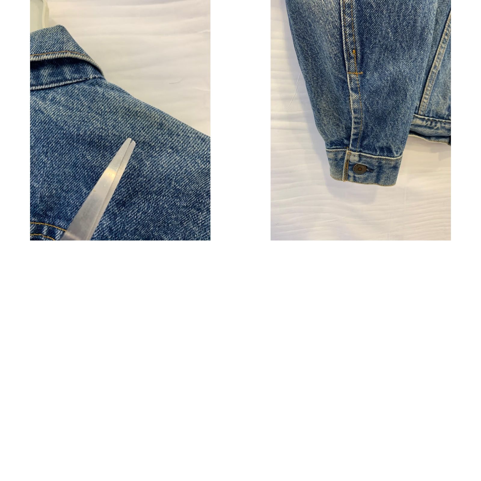 Levi's VINTAGE Levi’s 70506 Denim Jacket Rock Spiked Shoulders USA Made S Men Blue Denim Jacket 70506 Rock Mens Small Size US S / EU 44-46 / 1 - 9 Thumbnail