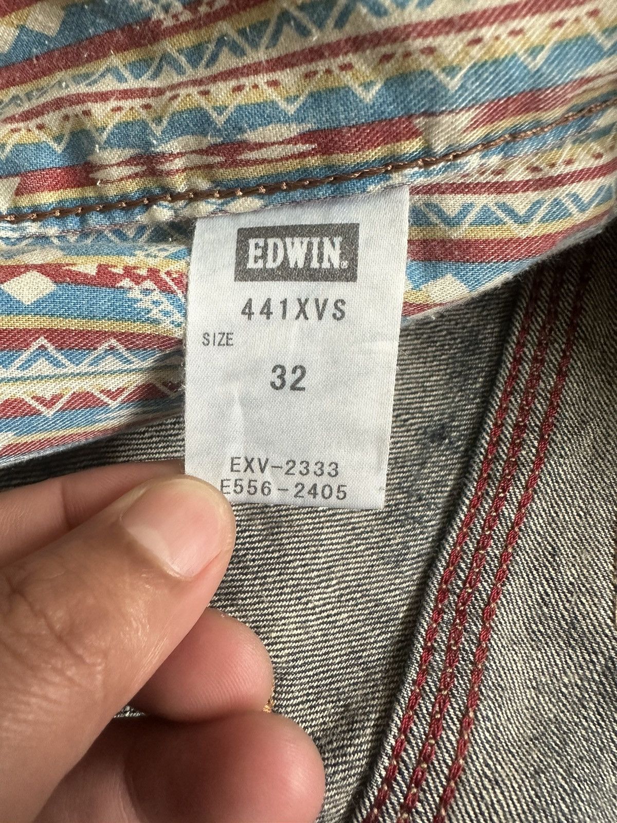 Edwin EDWIN Exclusive Vintage made in Japan distressed style Size US 34 / EU 50 - 8 Thumbnail