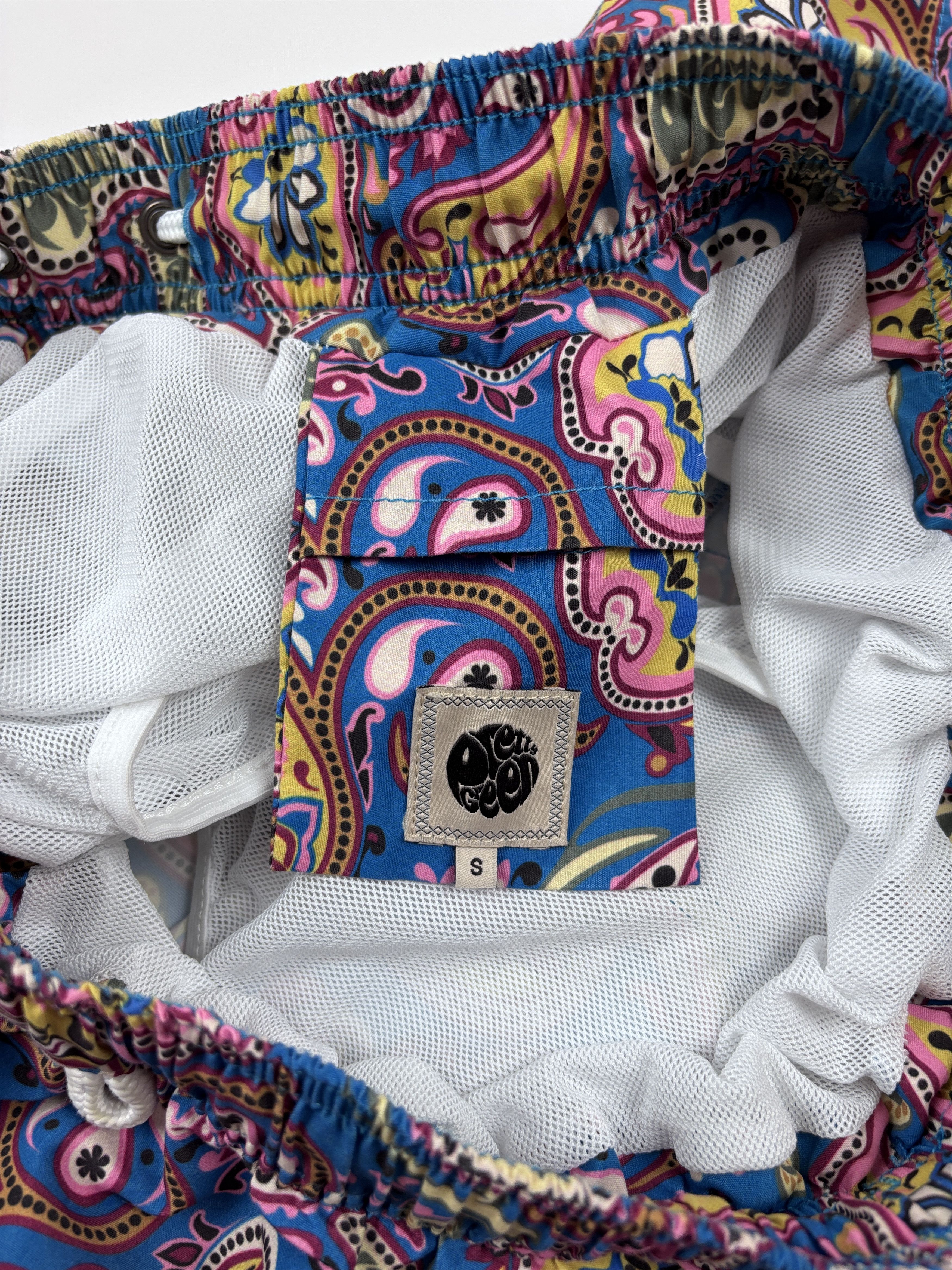 Pretty Green Mens Pretty Green Paisley Swim Shorts Multicolor Size S Size US 30 / EU 46 - 7 Thumbnail