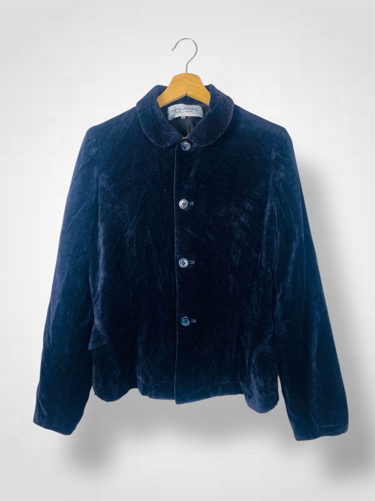 Robe de Chambre Comme des Garcons Velvet Button Up Jacket