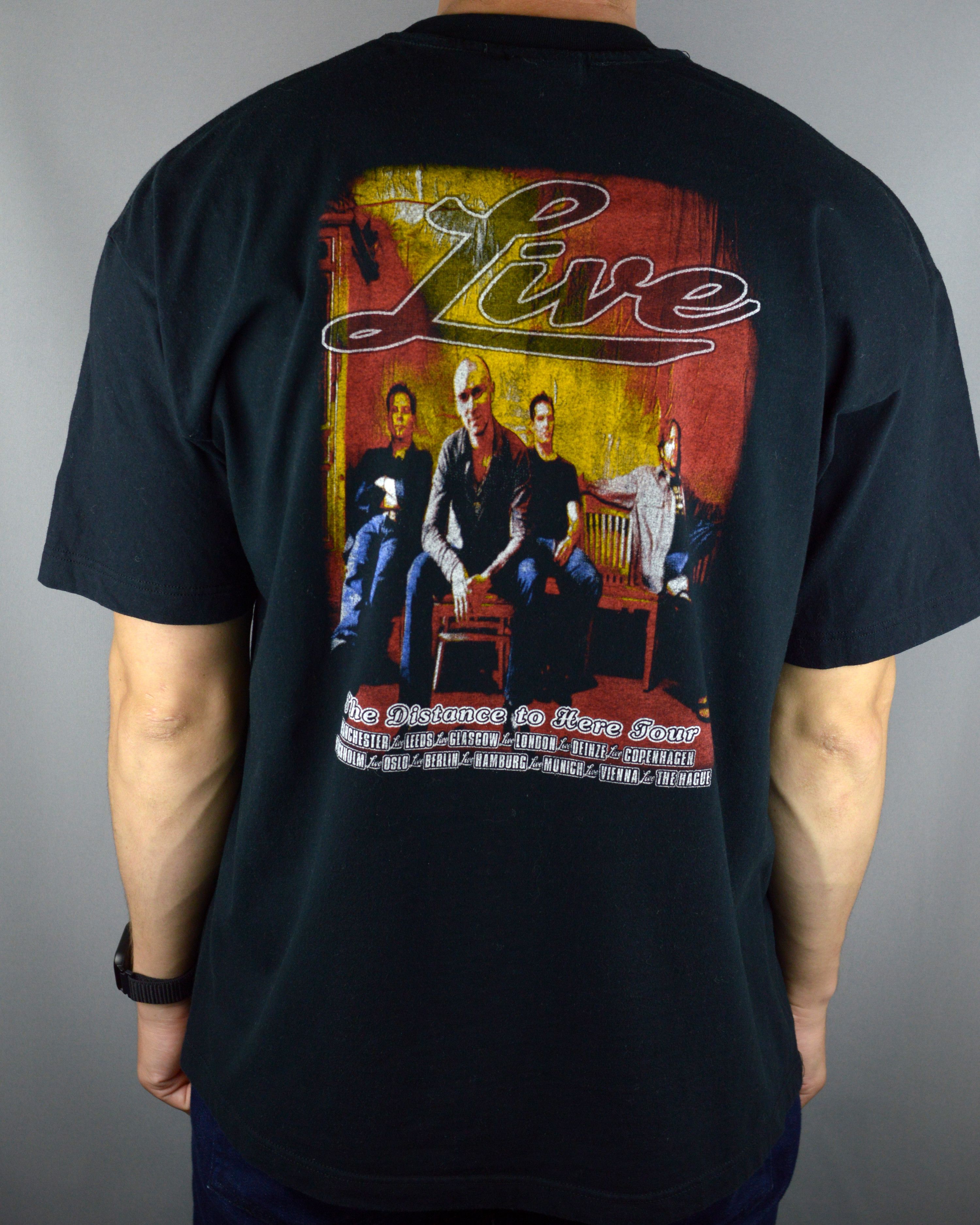 Band Tees Vintage Live The Distance To Here tour 1999 t shirt Size US XL / EU 56 / 4 - 2 Thumbnail