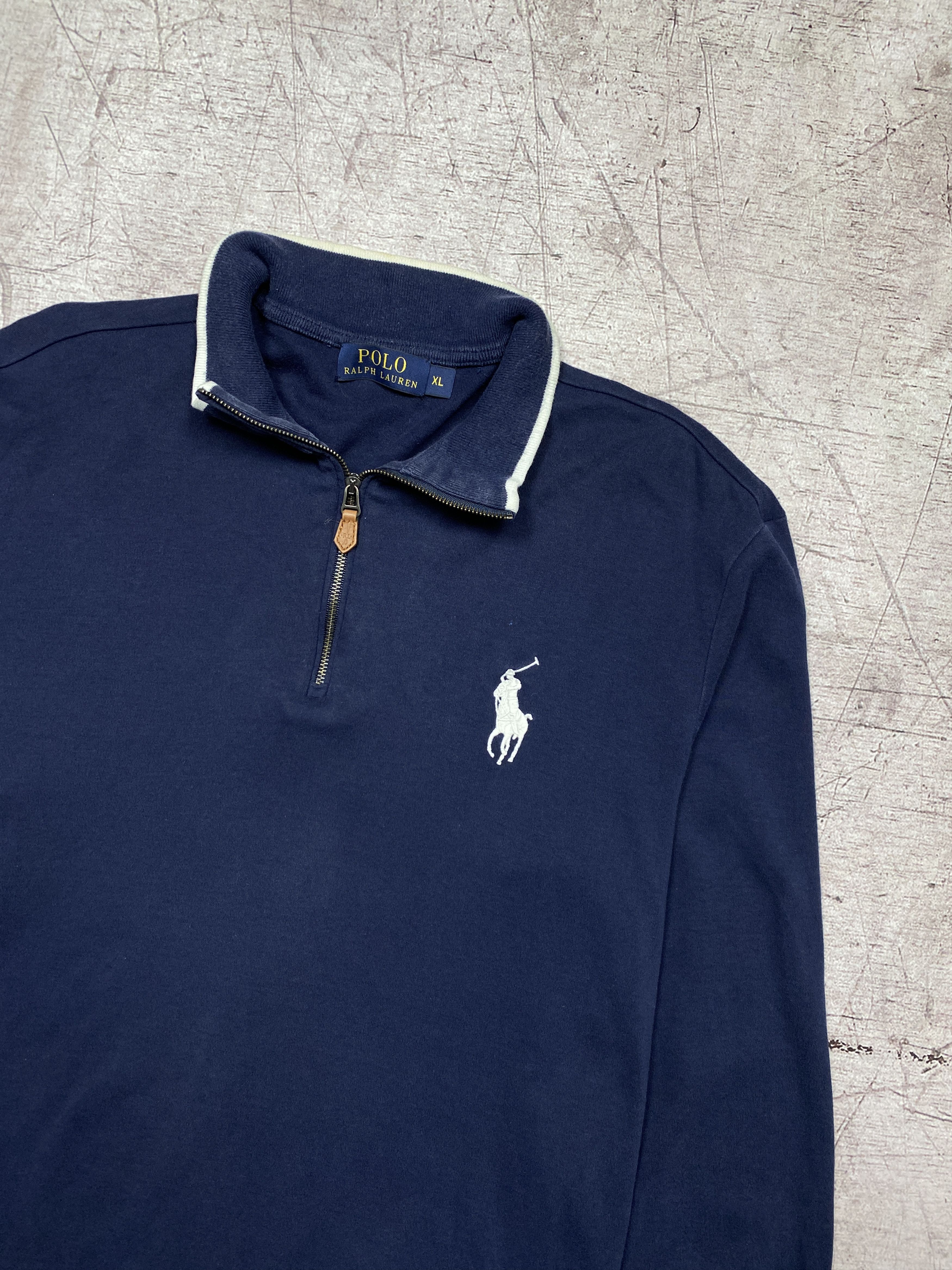 Polo Ralph Lauren × Ralph Lauren Polo Ralph Lauren Vintage 1/4 Zip Knit Sweater Size US XL / EU 56 / 4 - 2 Thumbnail