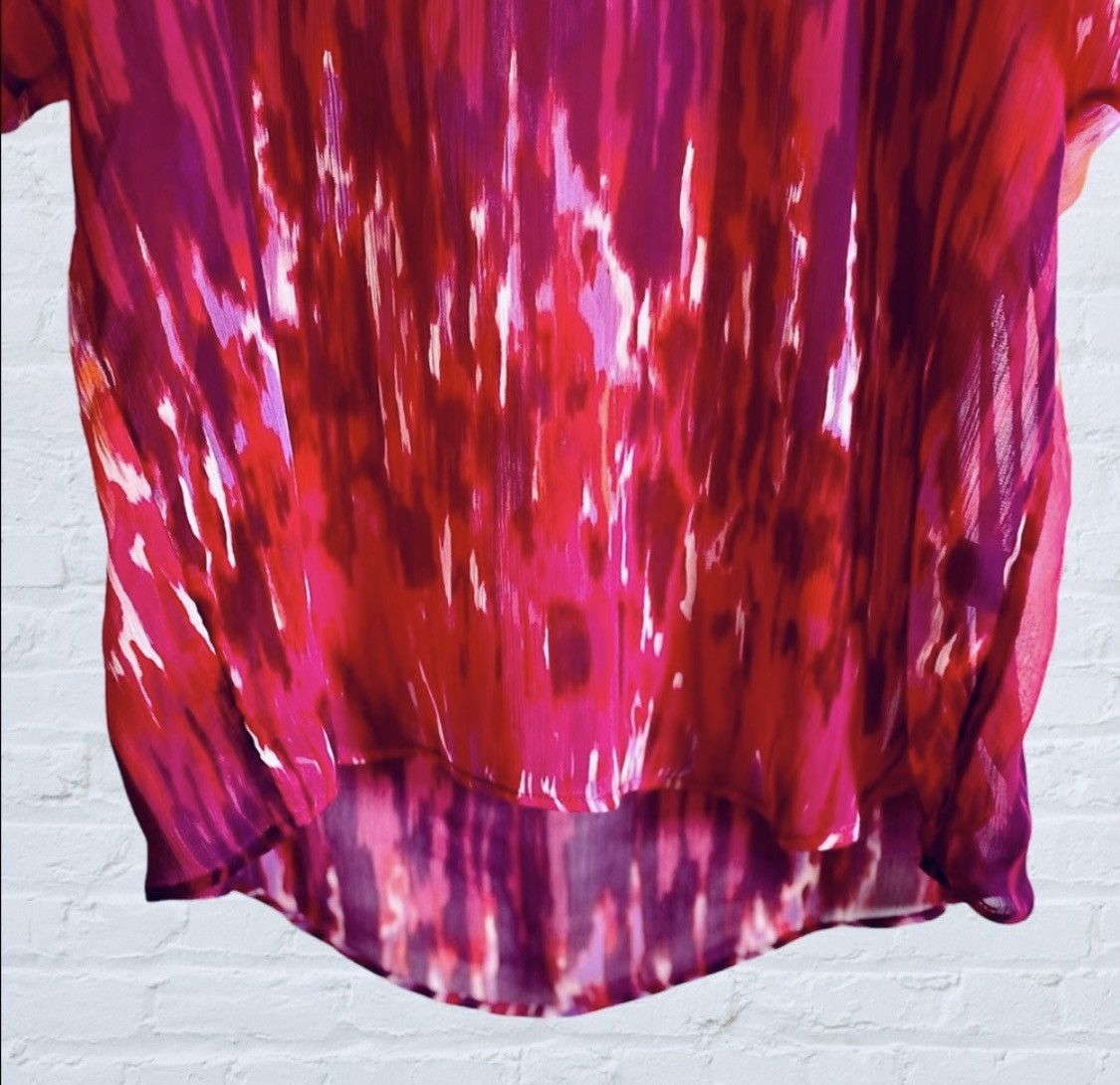 Express EXPRESS ZIP BACK SLIT SLEEVE SHORT SLEEVE COLD SHOULDER TOP Size XS / US 0-2 / IT 36-38 - 12 Thumbnail