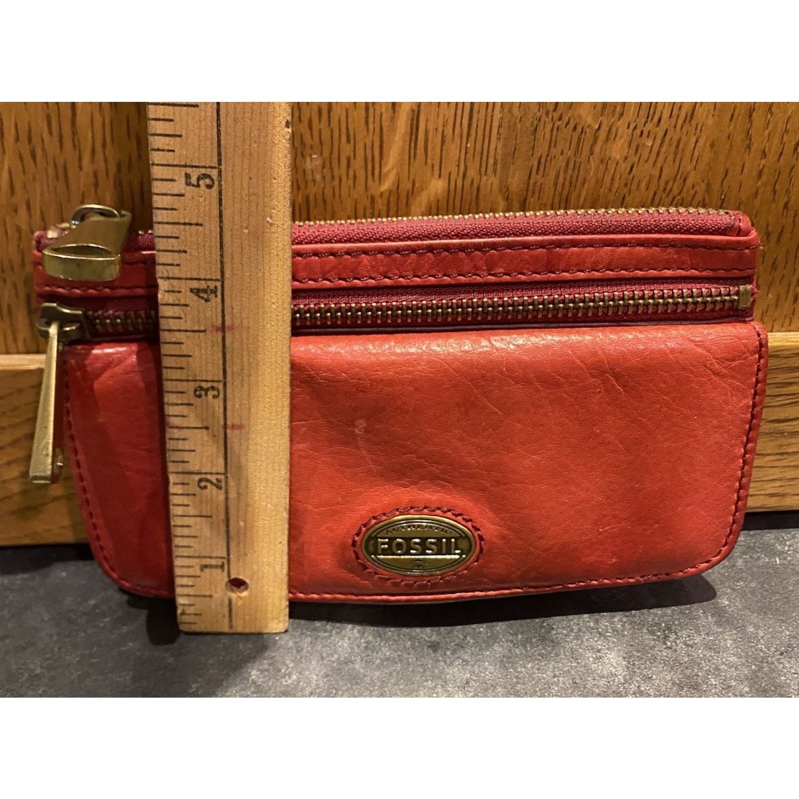 Fossil Fossil explorer flap clutch leather wallet red Soft Leather Size ONE SIZE - 9 Thumbnail