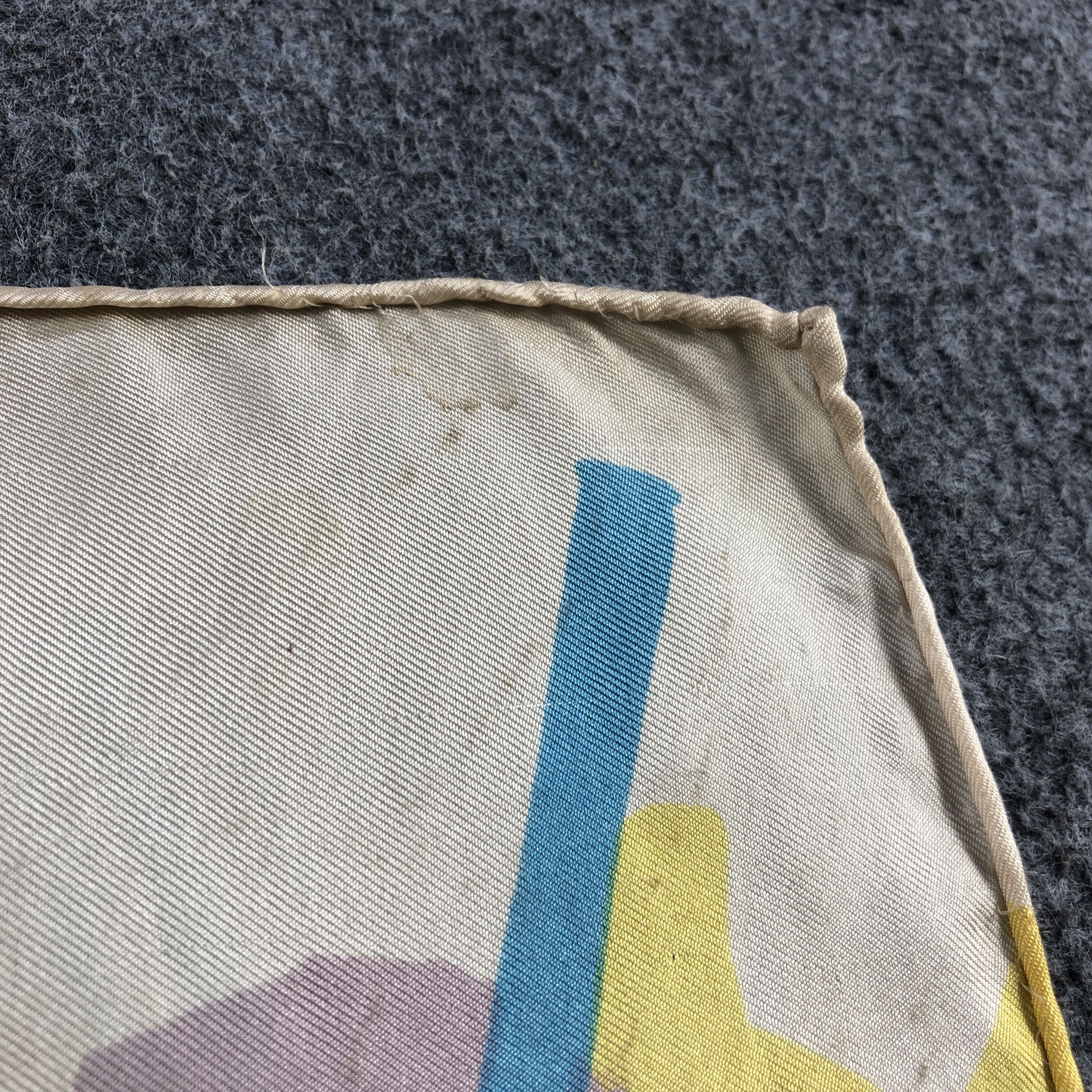 Japanese Brand P.A.S Luxury Abstract Hand Rolled Silk Scarf M1119 Size ONE SIZE - 20 Thumbnail