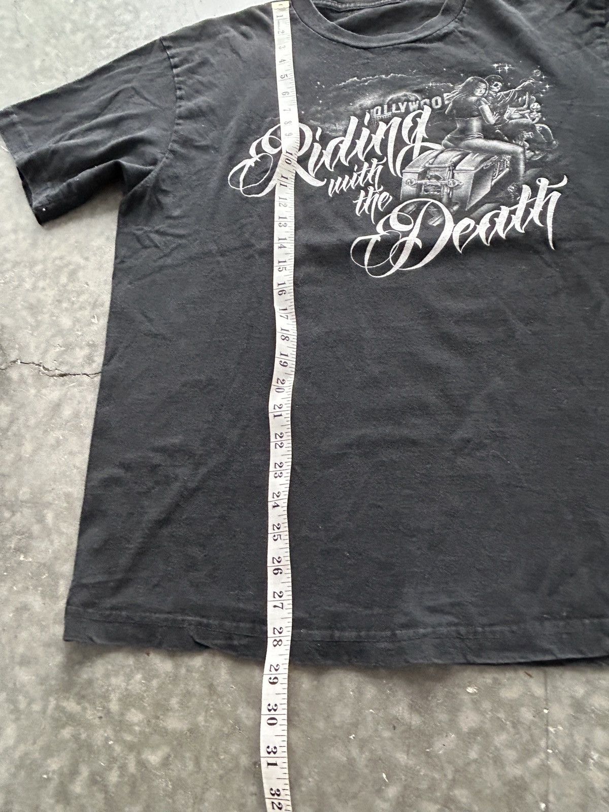 Vintage Vintage Y2K Faded Black Biker Tee Babe Size US XL / EU 56 / 4 - 7 Thumbnail