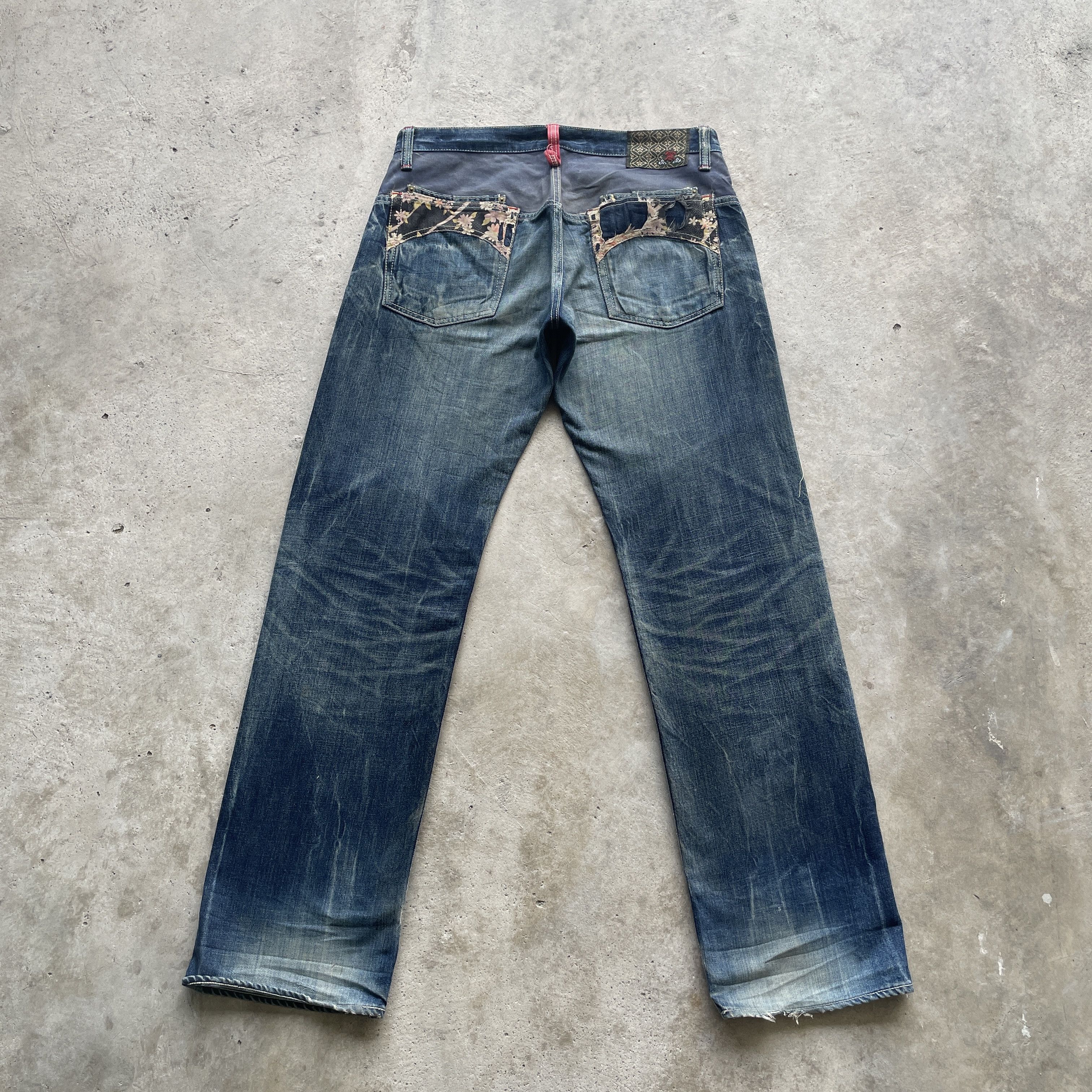 Japanese Brand VINTAGE JAPANESE RUSTY JEANS DISTRESSED FADED PANTS W35x34 Size US 35 - 10 Thumbnail
