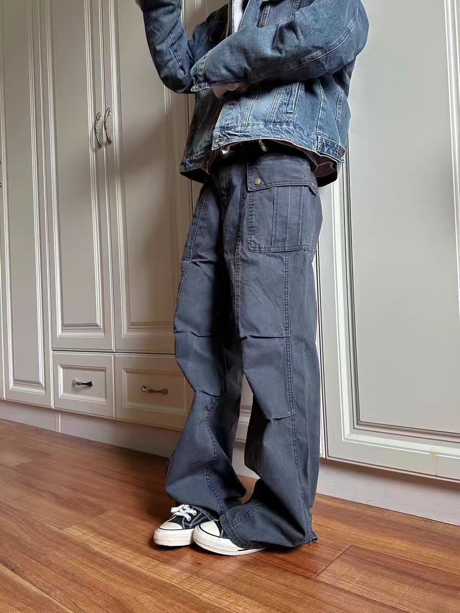 Jean Light blue workwear-style baggy jeans Size US 32 / EU 48 - 2 Thumbnail