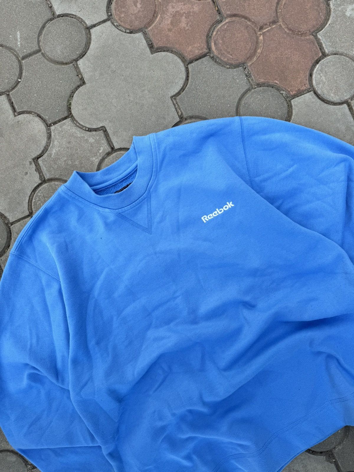 Reebok × Vintage Vintage Reebok Baby Blue Y2K Sweatshirt Size US M / EU 48-50 / 2 - 3 Thumbnail