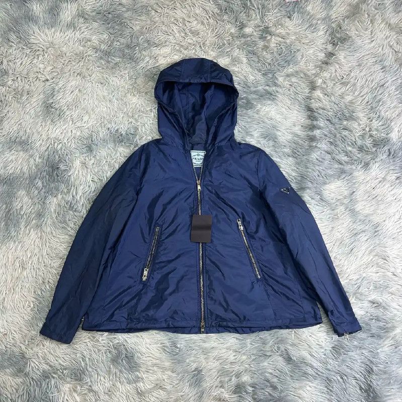 Prada Prada M Blue Nylon Men's Jacket Size US M / EU 48-50 / 2 - 1 Thumbnail