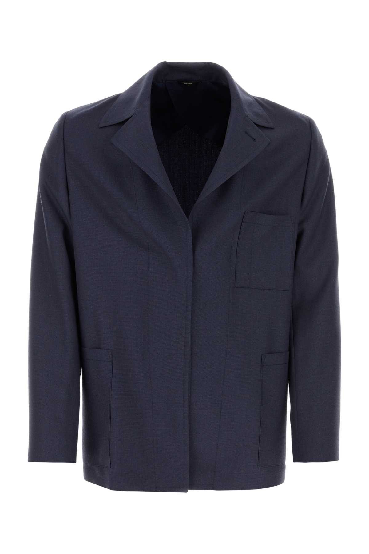 Blue Wool Blazer
