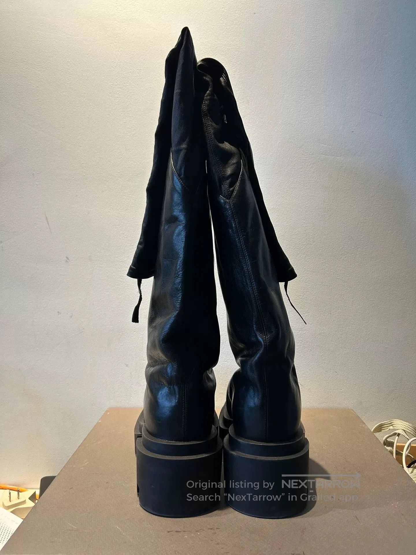Rick Owens rick owens bogun luxor flared leather boots. Size US 8 / IT 38 - 4 Thumbnail