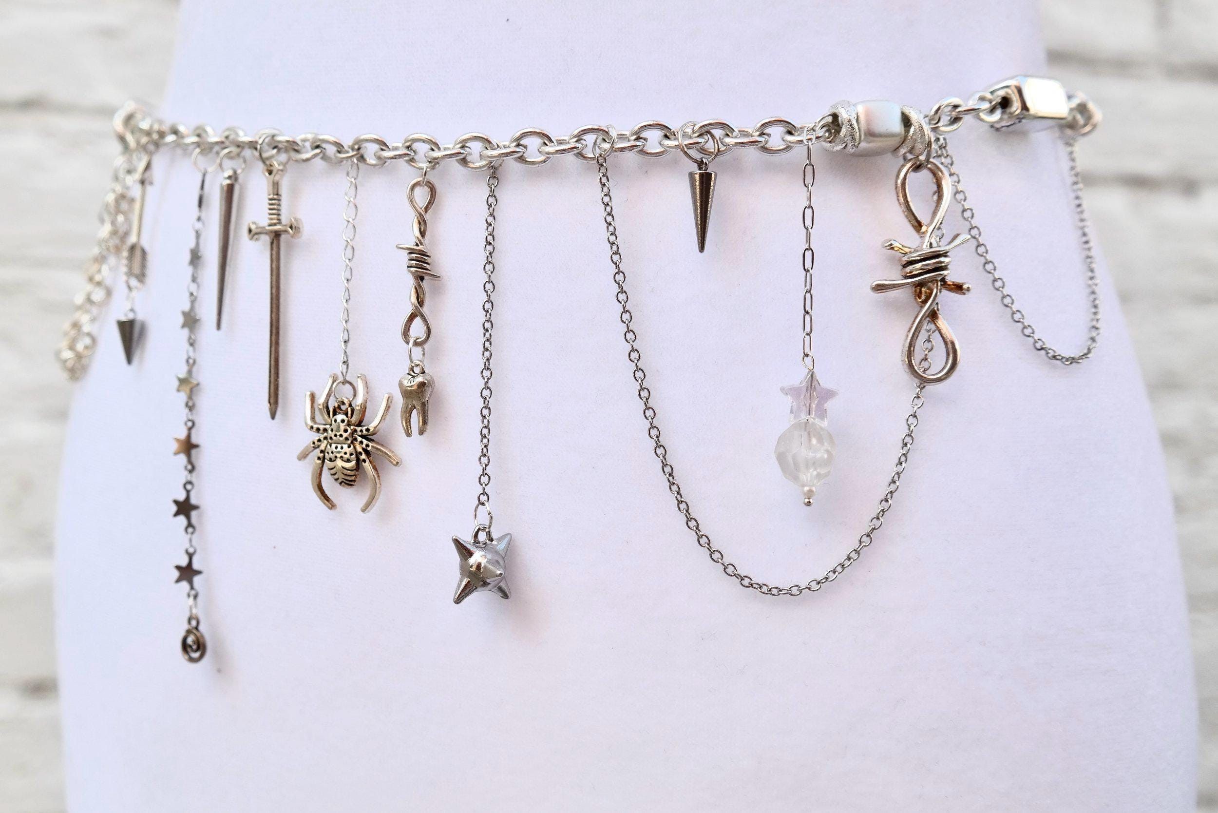 Handmade Edgy Silver Waist Chain Size ONE SIZE - 3 Thumbnail