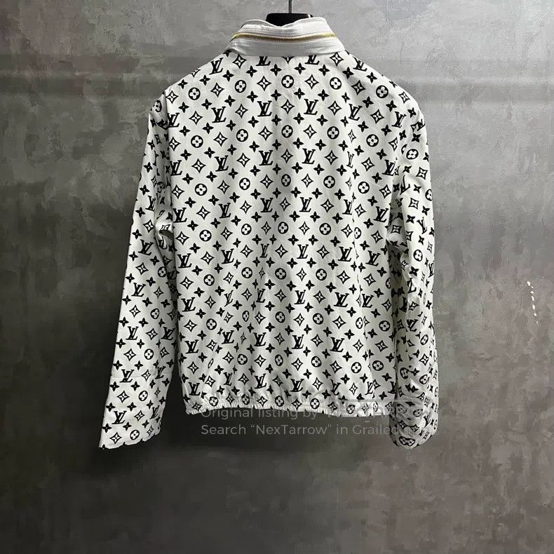 Louis Vuitton Louis Vuitton White Logo Full Print Collar Jacket Size US S / EU 44-46 / 1 - 5 Thumbnail