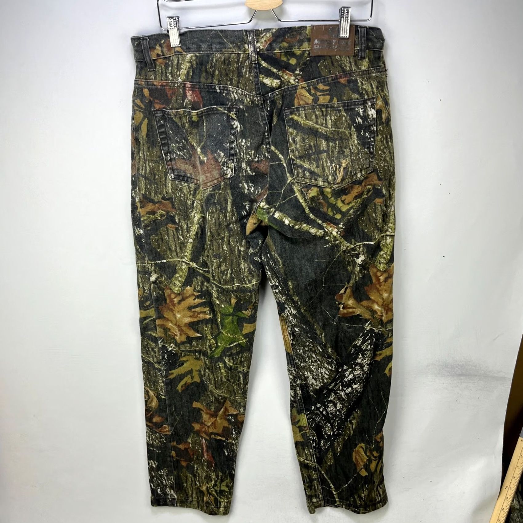 Vintage VINTAGE Mossy Oak Pants Baggy Real Tree Camo 35 30 Green 90s Mens Size US 34 / EU 50 - 4 Thumbnail