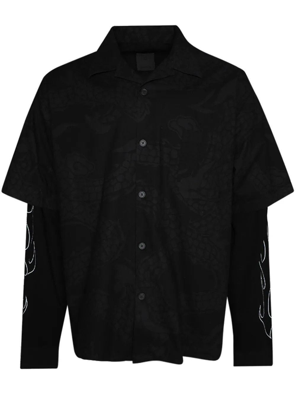 Givenchy o1mle0326 Chinese new Year Shirt in Black Size US S / EU 44-46 / 1 - 1 Thumbnail
