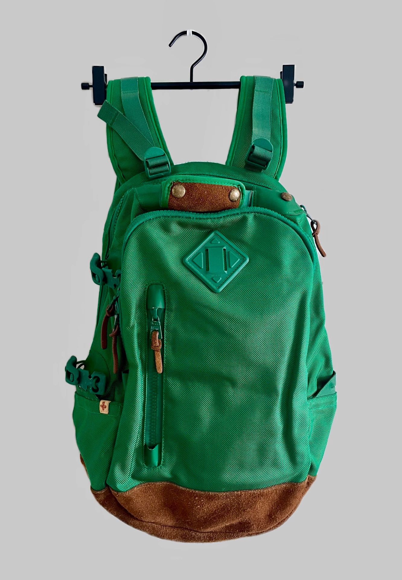 Visvim Visvim Nylon splicing long-haired suede backpack | Grailed
