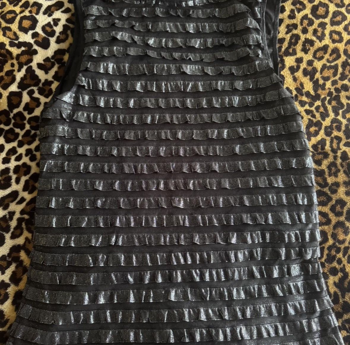 Other Black metallic ruffle tank top with sparkle Size S / US 4 / IT 40 - 3 Thumbnail