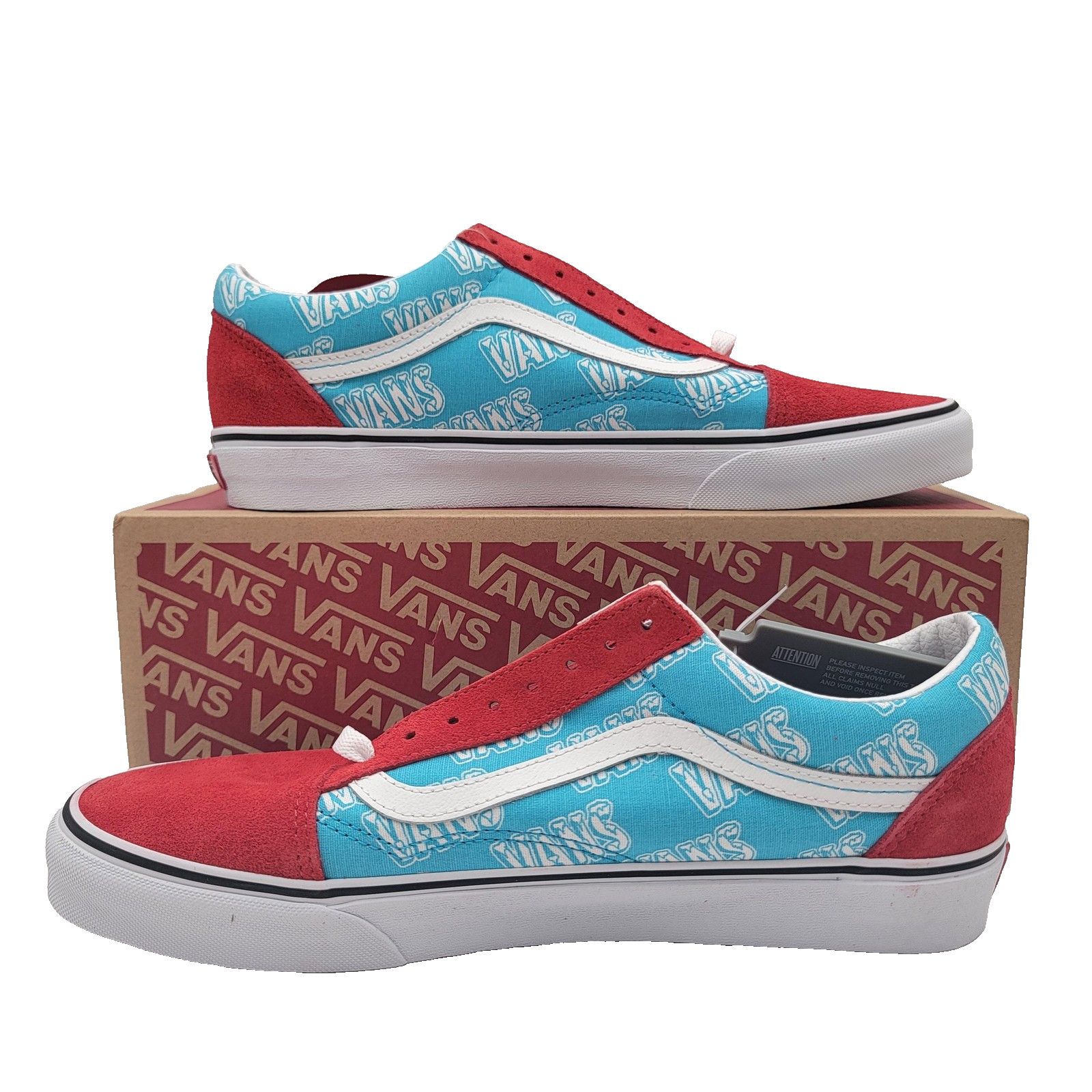 Vans Vans Old Skool Men Size 11 Red/Blue Retro Mart Skate Classic Size US 11 / EU 44 - 2 Thumbnail