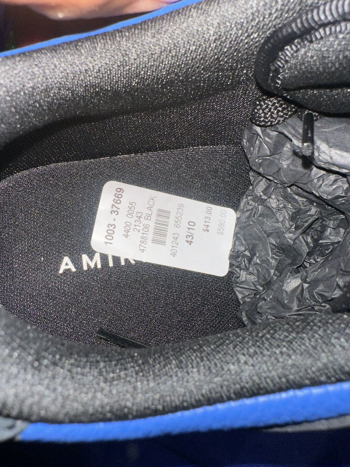 Amiri Amiri blue Skeleton Sneakers Size US 8 / EU 41 - 6 Thumbnail