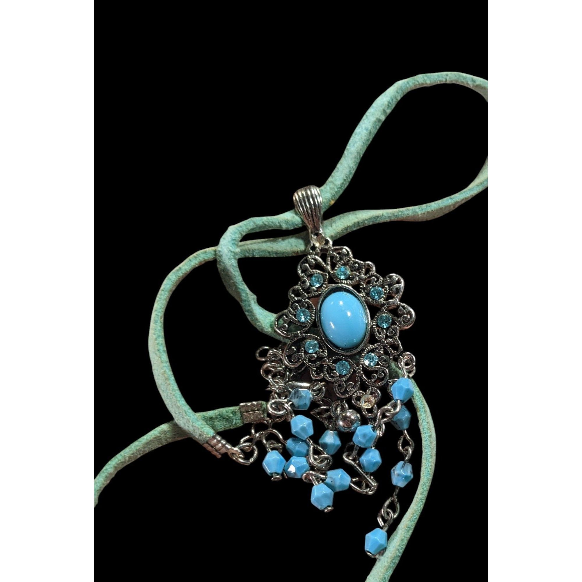 Other Bohemian Princess Blue Gemmed And Beaded Tassel Necklace Size ONE SIZE - 6 Thumbnail
