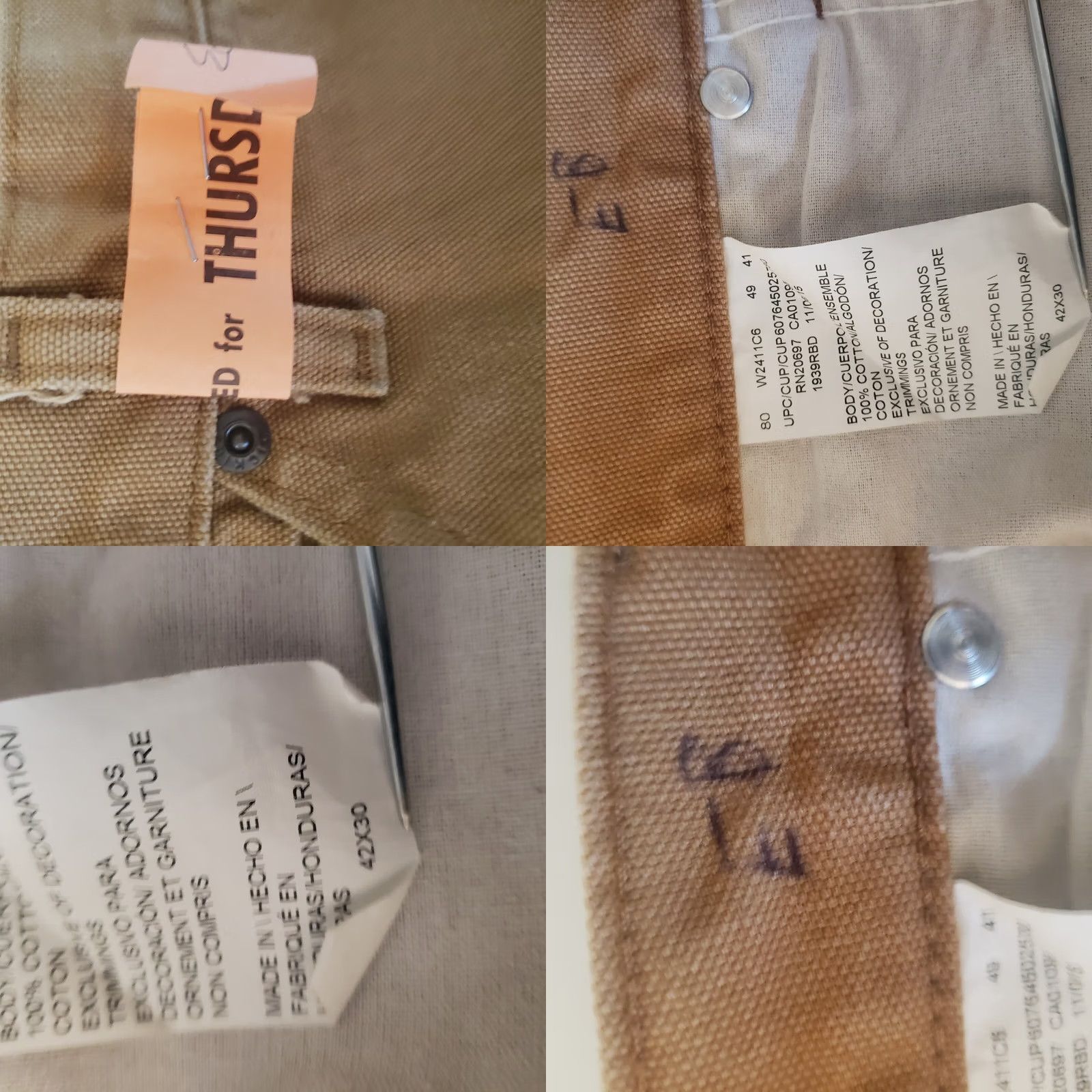 Dickies Dickies Canvas Work Pants Relaxed Fit Straight Tan Brown Duck Mens 40x30 Brown Dickies Canvas Work Pants Relaxed Fit Straight Mens 40x30 Size US 40 / EU 56 - 9 Thumbnail