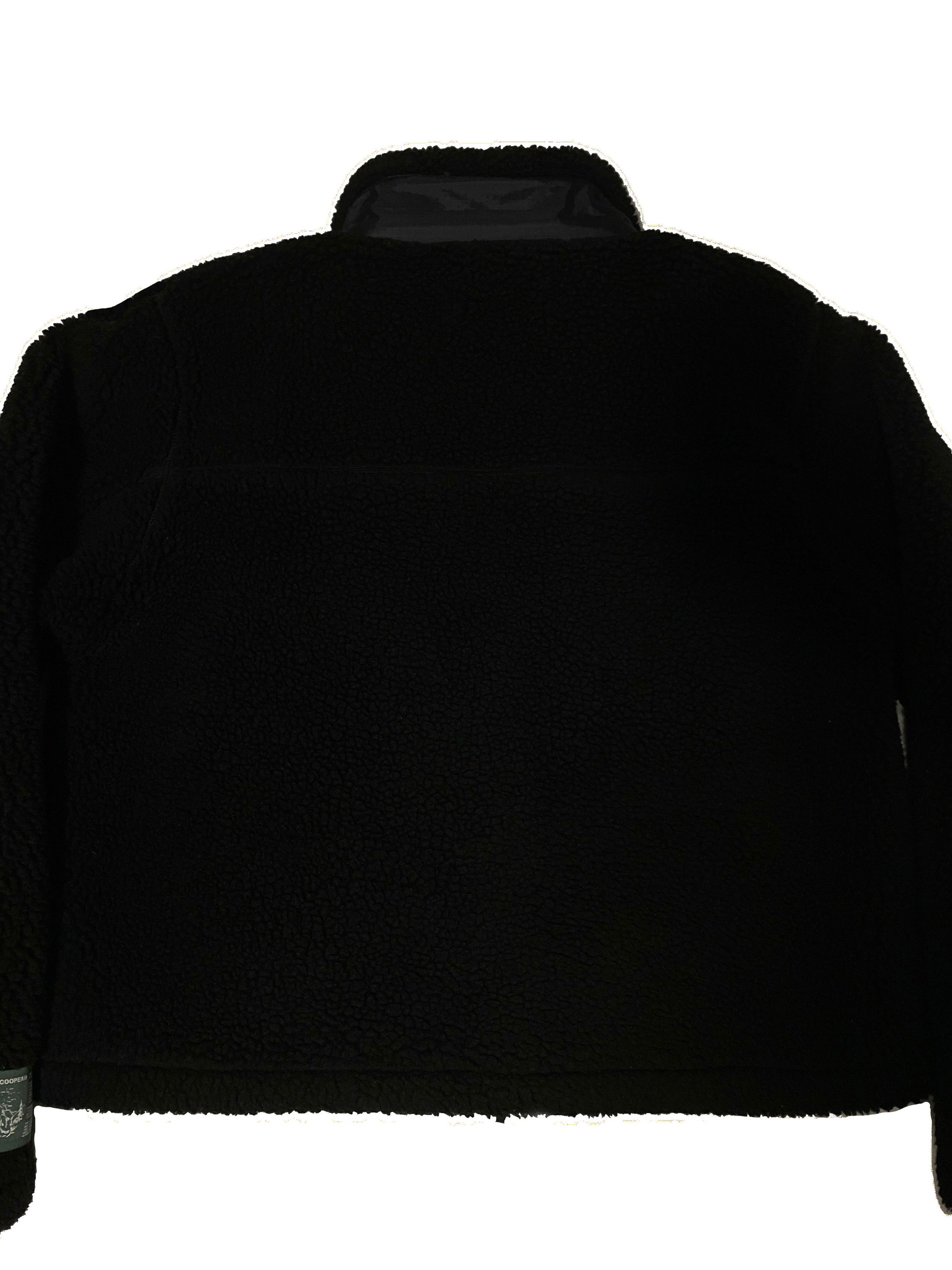 Reese Cooper Black Sherpa Zip-Up Sweater Size US L / EU 52-54 / 3 - 2 Thumbnail
