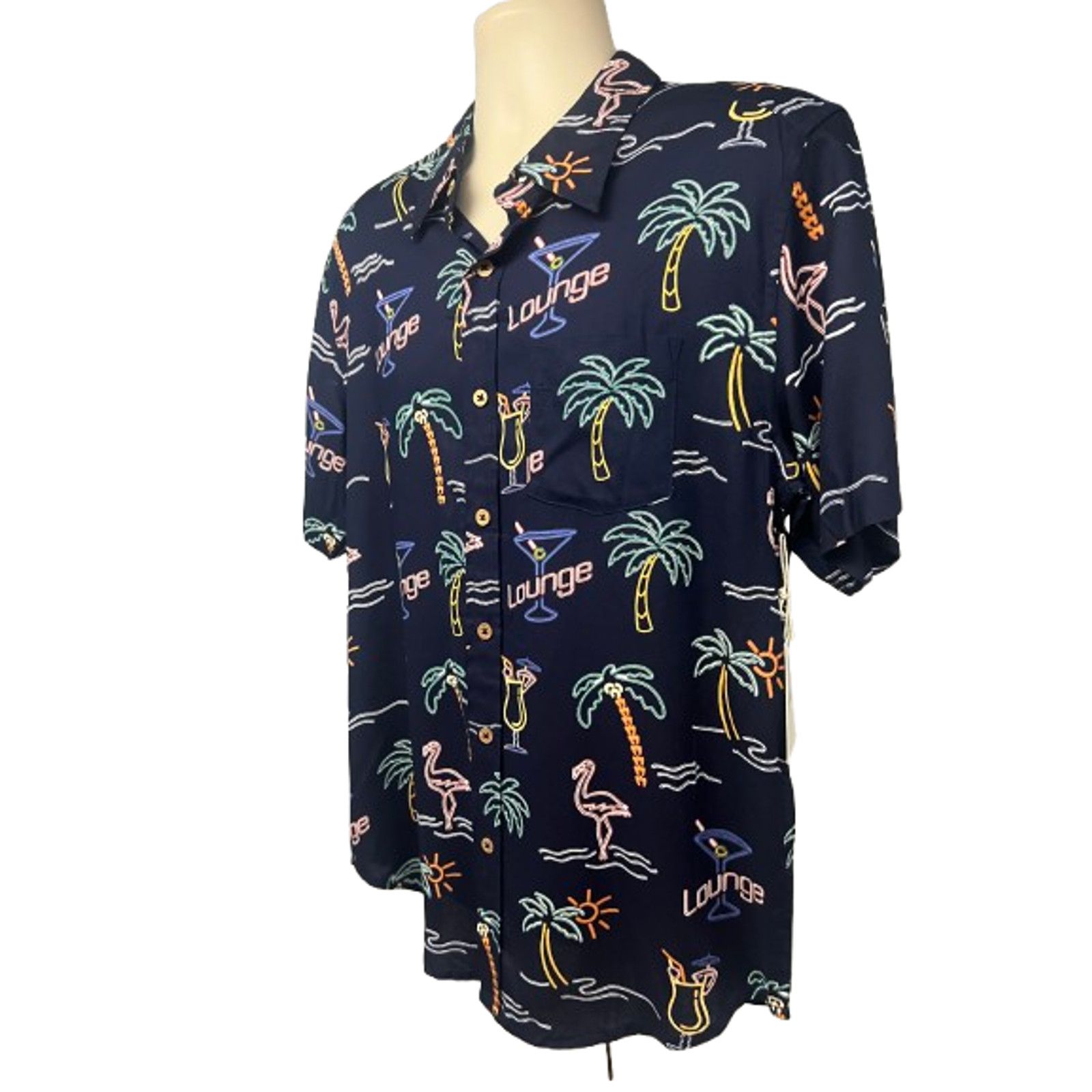 Other Joe Marlin Blue All Over Print Button Shirt Medium Pocket Size US M / EU 48-50 / 2 - 3 Thumbnail