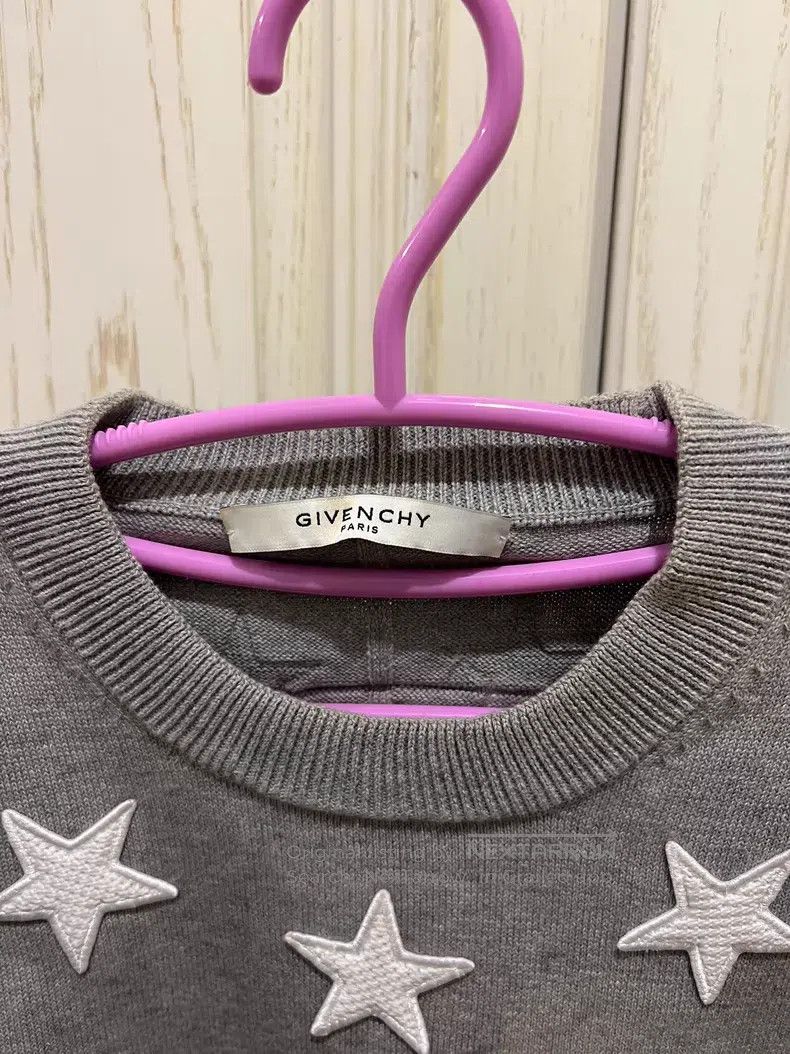 Givenchy Givenchy Gray Star Knit Sweater Size US M / EU 48-50 / 2 - 6 Thumbnail
