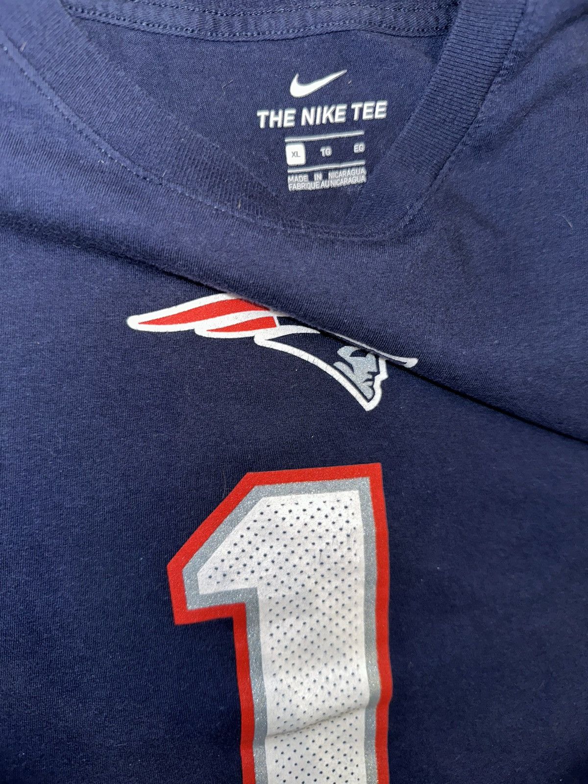 Nike New England Patriots Cam Newton NFL The Nike tee jersey Size US XL / EU 56 / 4 - 4 Thumbnail