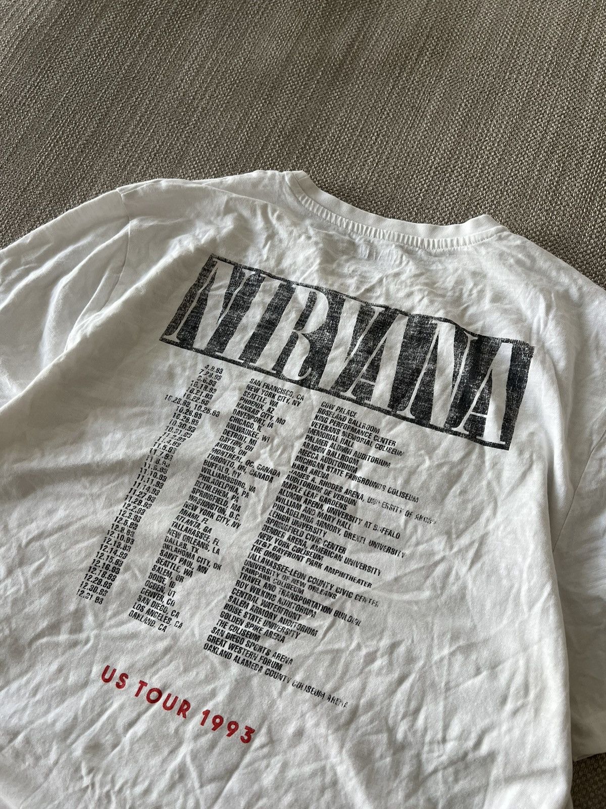 Band Tees × Nirvana 💥💥 Nirvana Band T-Shirt Tee Tour Size US M / EU 48-50 / 2 - 11 Thumbnail