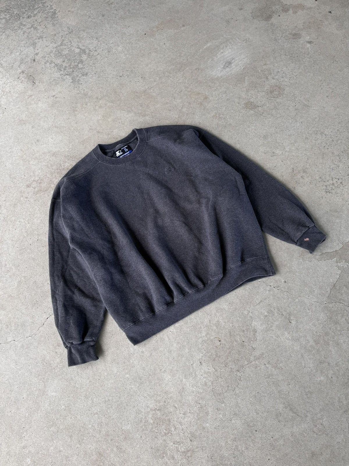 Starter Starter Blank Dark Gray Charcoal sweatshirt Size US M / EU 48-50 / 2 - 3 Thumbnail