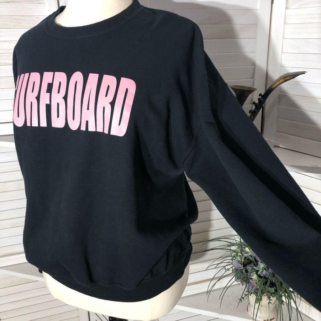 Gildan Gildan Surfboard pink black cotton sweatshirt sz XL Size XL / US 12-14 / IT 48-50 - 4 Thumbnail