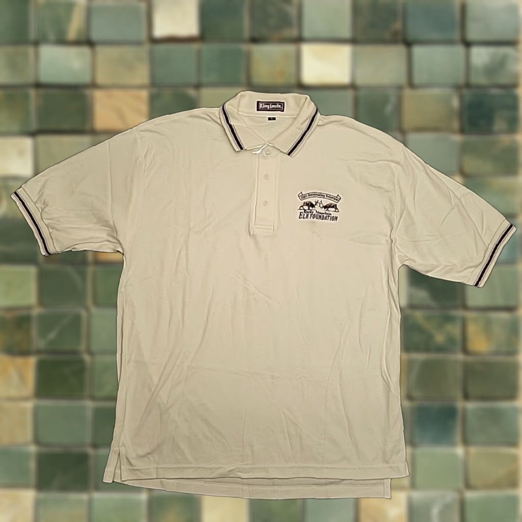 Vintage VINTAGE Rocky Mountain Elk Foundation Shirt Mens L Polo RMEF Made In The USA NEW Size US L / EU 52-54 / 3 - 1 Thumbnail