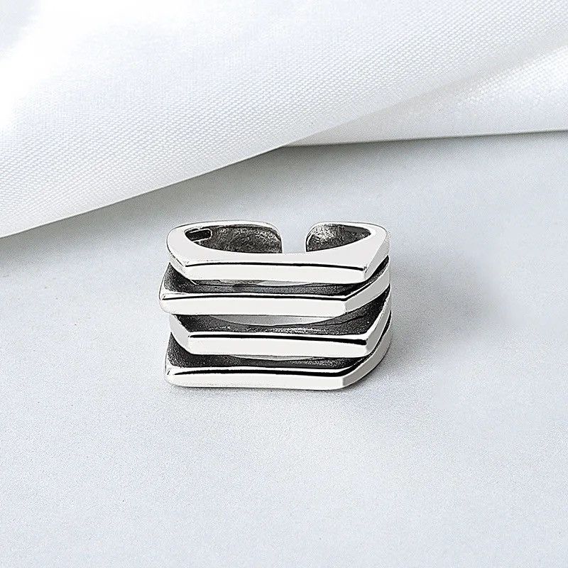 Jewelry × Vintage Streetwear Vintage Geometric Ring Size ONE SIZE - 3 Thumbnail