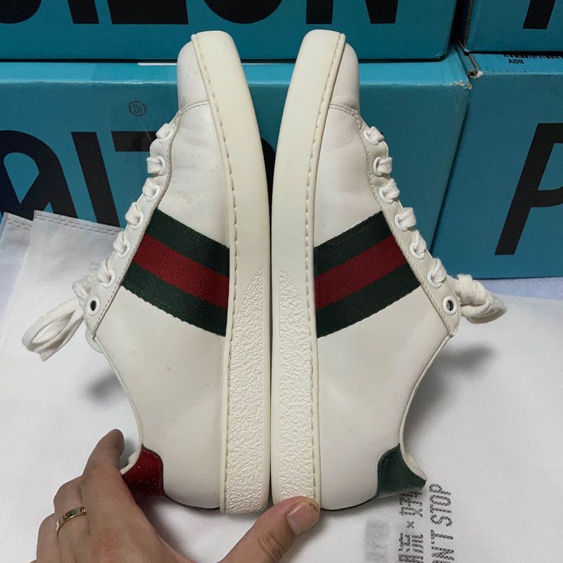 Gucci Gucci Ace Embroidered Fashion Sneakers for Women Size US 5 / IT 35 - 4 Thumbnail