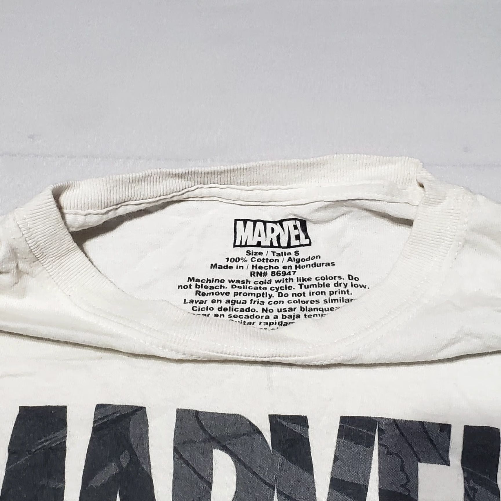 Vintage Marvel Comics Shirt Mens T-Shirt Short Sleeve Size S White Cotton Crew Neck | Marvel Universe Graphic Print Size US S / EU 44-46 / 1 - 2 Thumbnail